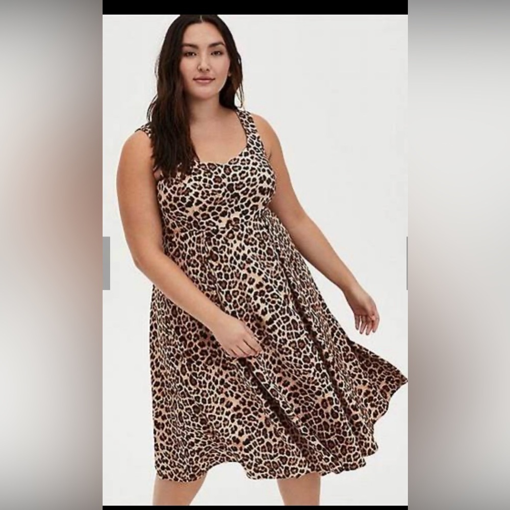 Cheetah print, skater dress,